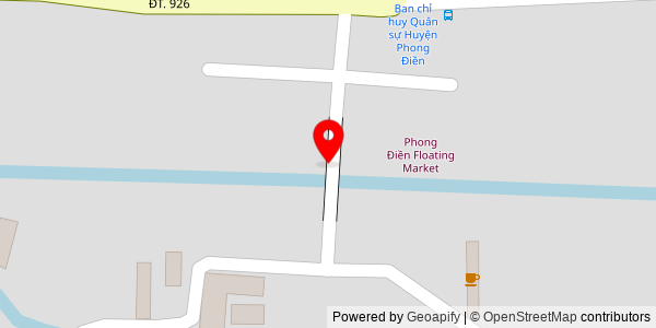 Map location for Cầu cống huyện đội Phong Điền