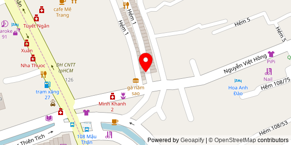 Map location for Đường vào quán Phở Trang