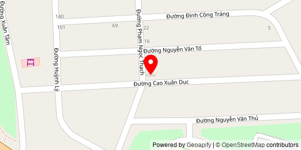 Map location for Phở Bắc Bà Mai