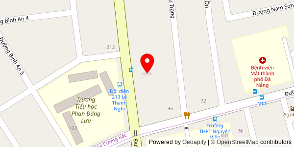 Map location for Phở phố cổ 211 Lê thanh nghị