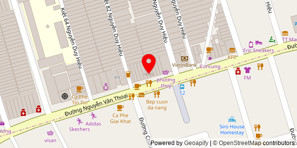 Map location for Quán Cô Hồng - Đặc Sản Đà Nẵng