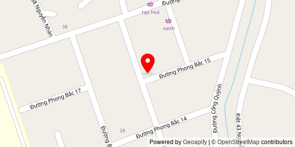 Map location for Quán phở bắc