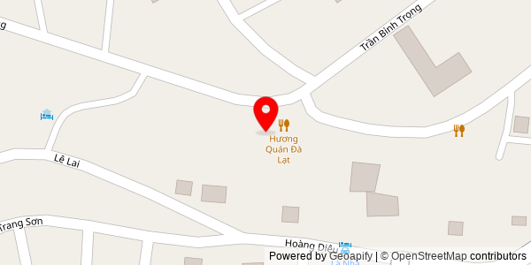 Map location for Hương Quán Đà Lạt