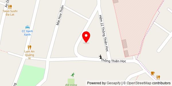 Map location for Phở thố đá Đà Lạt