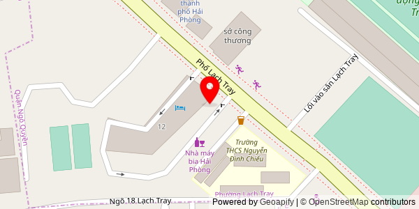 Map location for Mercure Hai Phong