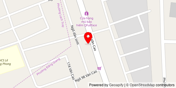 Map location for Phở XƯA