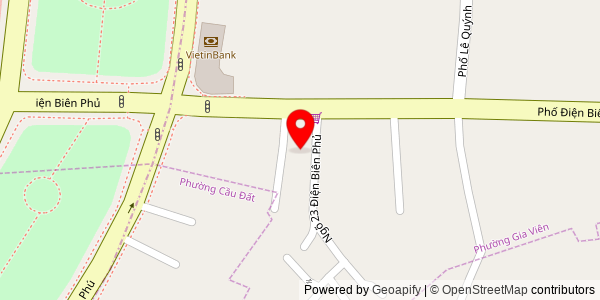 Map location for Số 4/25 Điện Biên Phủ, phường Máy Tơ, quận Ngô Quyền, TP Hải Phòng