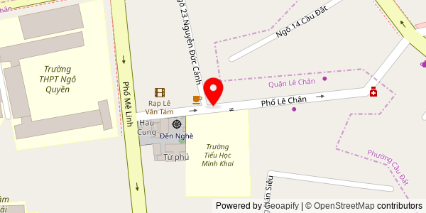 Map location for Tiệm Trà Cúc