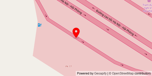 Map location for Trạm Dịch Vụ Hải Phòng PK 77