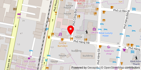 Map location for Phở Bò Lâm