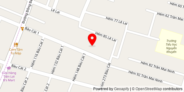 Map location for Cát Tường