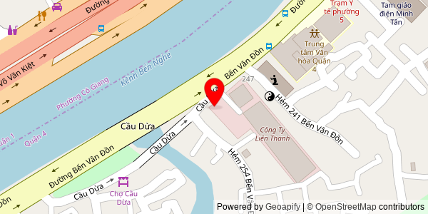 Map location for Phở Cầu Dừa