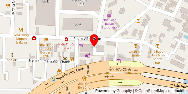 Map location for Phở ngon Sài Gòn