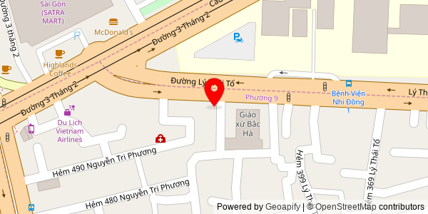 Map location for Phở Tàu Bay (Áo Đỏ)
