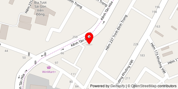 Map location for Phở Thanh Trà
