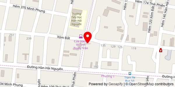 Map location for Quán Phở Nhân Xóm Đất
