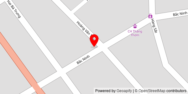 Map location for Ô mai Bắc Ninh