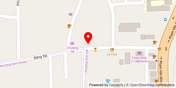 Map location for Hà Nội Quán