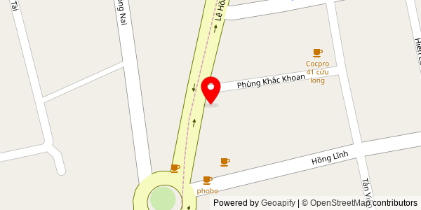 Map location for Phở gà Thu