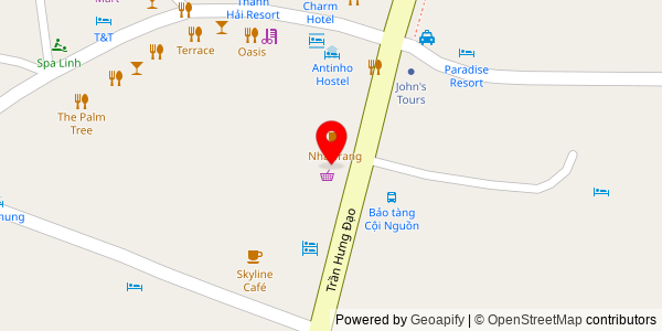 Map location for Sen Food
