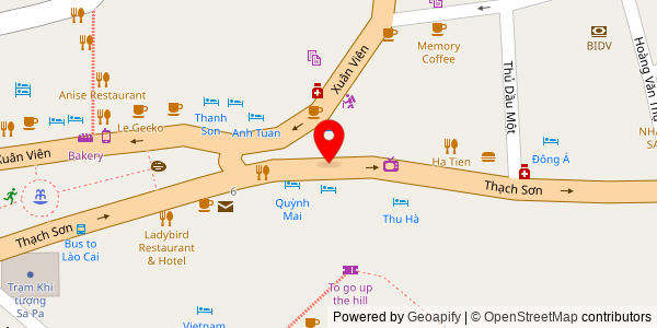 Map location for Café Pho Nui Sapa