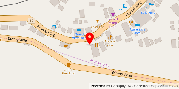 Map location for Chợ Tình Quán - 63D Fansipan, Sapa