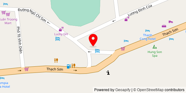 Map location for Phở sạch sapa