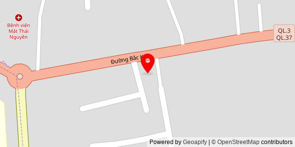 Map location for Phở Bò Thái Nguyên