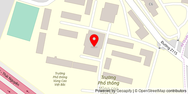 Map location for Vietnam Northern Upland High School