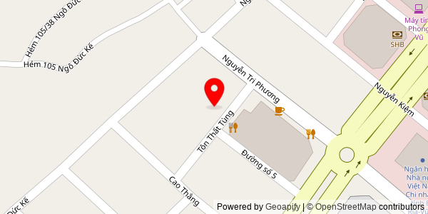 Map location for Hà Nội quán (phở hải)